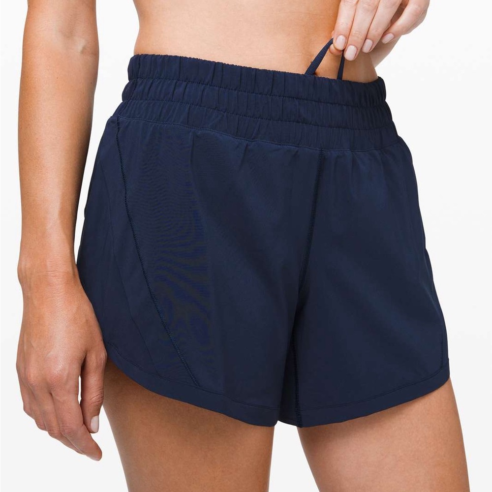 Lululemon Navy Track That Short 5”
